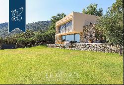 New designer estate with a wonderful enchanting pool with sea view by the Ligurian Riviera