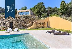 New designer estate with a wonderful enchanting pool with sea view by the Ligurian Riviera