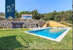 New designer estate with a wonderful enchanting pool with sea view by the Ligurian Riviera