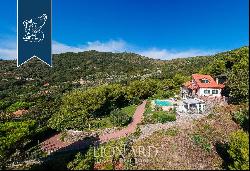 Charming dream home for sale in a high position above Liguria's Western Riviera