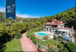 Charming dream home for sale in a high position above Liguria's Western Riviera