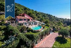 Charming dream home for sale in a high position above Liguria's Western Riviera