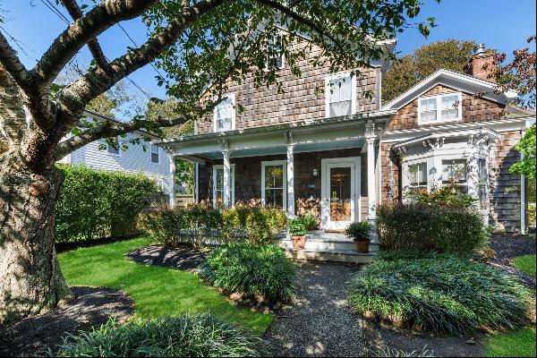 Charming Southampton Village home retains many of its original features, built-in 1870, in