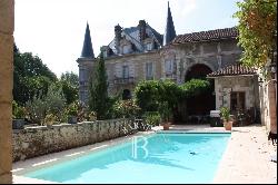 EMPIRE CHATEAU WITH OUTBUILDINGS 45 MINUTES FROM BIARRITZ