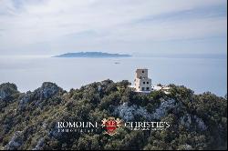 LUXURY SEA VIEW VILLA FOR SALE ARGENTARIO, FORMER LIGHTHOUSE TUSCAN COAST