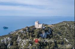 LUXURY SEA VIEW VILLA FOR SALE ARGENTARIO, FORMER LIGHTHOUSE TUSCAN COAST