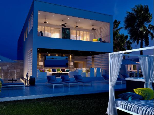 Contemporary beachfront villa on the famed Alleyne's Bay