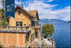 Prestigious villa with outbuilding in an exclusive lake-facing position near Stresa and Sw