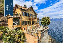 Prestigious villa for sale in an exclusive lake-facing position near Stresa and Switzerlan