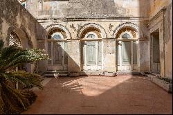 Ancient building in the historic center of Modica