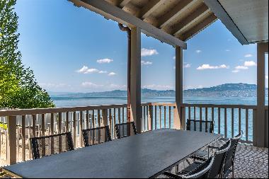 Rare waterfront home with breathtaking lake views in Saint-Gingolph, Valais.