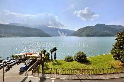 Modern apartment for sale in Lugano-Melide with breathtaking views of Lake Lugano