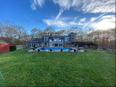 This one of a kind home sits on over 4 acres while being perfectly situated between Sag Ha
