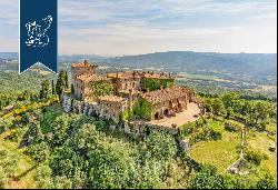 Medieval stronghold overlooking the border between the provinces of Siena and Grosseto