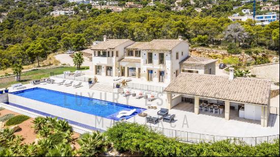 Mediterranean villa in Port Andratx with dream views and absolute privacy