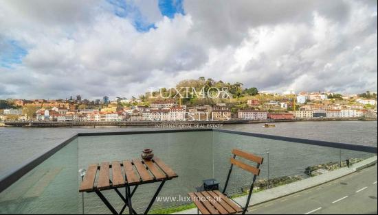 Duplex apartment on 1st line of river, for sale, in Vila Nova de Gaia, Portugal