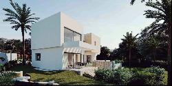 Off-plan contemporary designer villa with sea views in El Parais, Estepona 29680