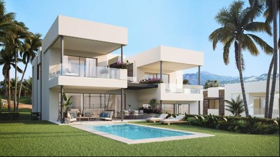 Luxury off-plan semi-detached villa in a prestigious golf area i, Marbella 29603