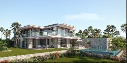 Off-plan luxury villa with golf and sea views in a quiet locatio, Marbella 29604