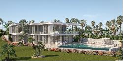 Off-plan luxury villa with golf and sea views in a quiet locatio, Marbella 29604