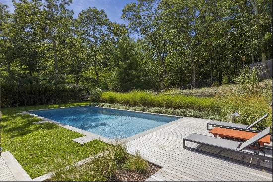 In East Hampton's premier waterfront community. Access to the water just a few hundred fee