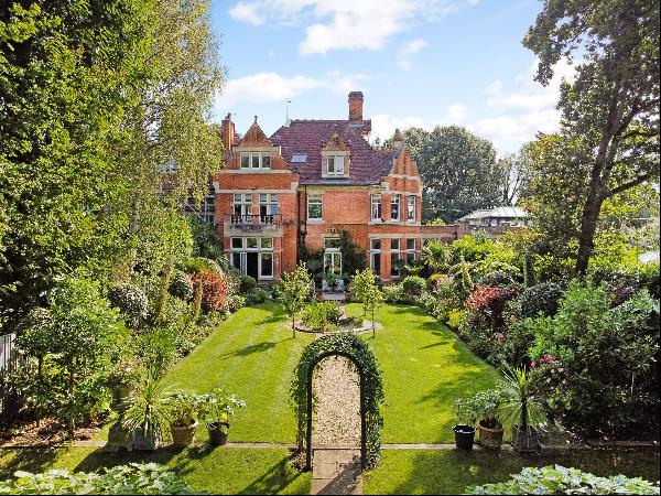 This remarkable property comprises the majority portion of an impressive manor house belie