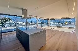 Luxury 5,5 room duplex-penthouse apartment with view on Lake Maggiore in Ascona for sale