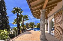 Mediterranean villa with guest house & view on Lake Maggiore in Locarno for sale