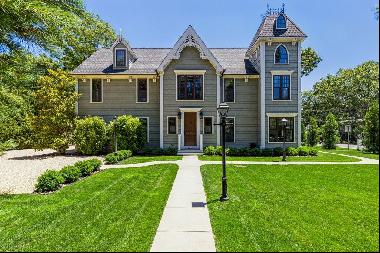 Enjoy your summer in this Sag Harbor Village Classic Victorian, newly constructed home jus