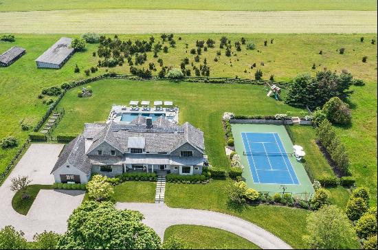 Luxury Modern Farmhouse with Tennis and Forever Fields