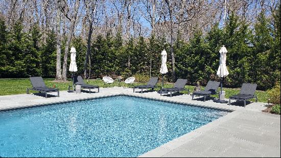 This first time listed beautiful Bridgehampton home with gorgeous designer interiors boast