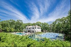 Private 5+ acres with Pool, Tennis/Basketball and Play Area