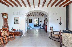 Historic stone finca in Mallorca with panoramic sea views and hunting rights in Escorca