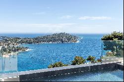 Villefranche sur mer - Luxury contemporary villa with overlooking view over the bay