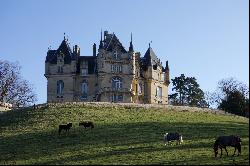 An exceptional listed Neo-Renaissance style chateau set in 70 hectares. 45 minutes from P