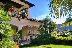 Large Mediterranean luxury villa for sale in Lugano-Morcote, just steps from Lake Lugano