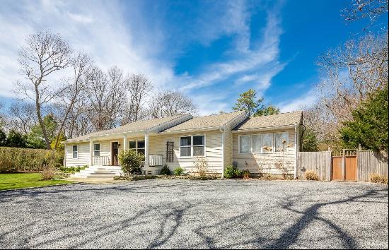 Crisp, Clean Ranch Located Between East Hampton and Amagansett