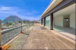 Lugano: duplex-penthouse for sale with large rooftop terrace & enchanting 180 open view 