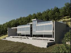 Fantastic ultra-modern design villa under construction in front line of the sea