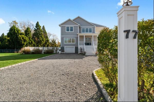 Enjoy beautiful bay views from this recently constructed home close to the Village of West