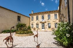 Magnificent manor house with outbuildings and tennis court