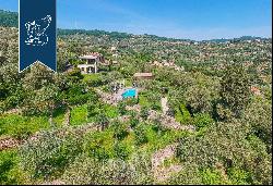 Wonderful luxury estate with a pool for sale on top of the hill that overlooks Santa Margh