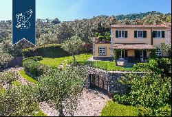 Wonderful luxury estate with a pool for sale on top of the hill that overlooks Santa Margh