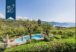 Wonderful luxury estate with a pool for sale on top of the hill that overlooks Santa Margh