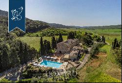 Luxury relais for sale on the sweet rolling hills between Siena and San Gimignano