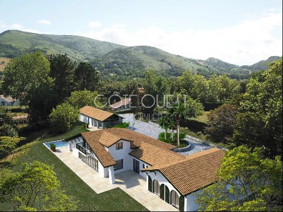 URRUGNE - AN ARCHITECT-DESIGNED VILLA SET IN A HECTARE OF GROUNDS