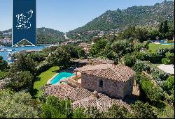 Luxury villa surrounded by a wonderful leafy garden in Porto Cervo's marina.