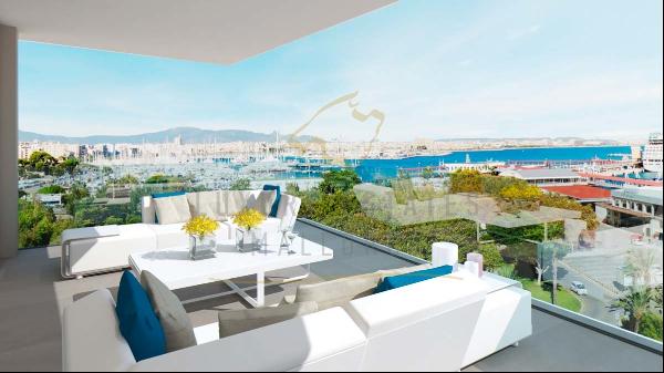 New construction luxury apartment in Palma at Paseo Maritimo