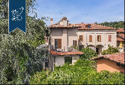 Prestigious real estate complex with a pool in a panoramic position on Varese's hills