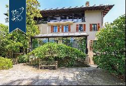 Prestigious real estate complex with a pool in a panoramic position on Varese's hills